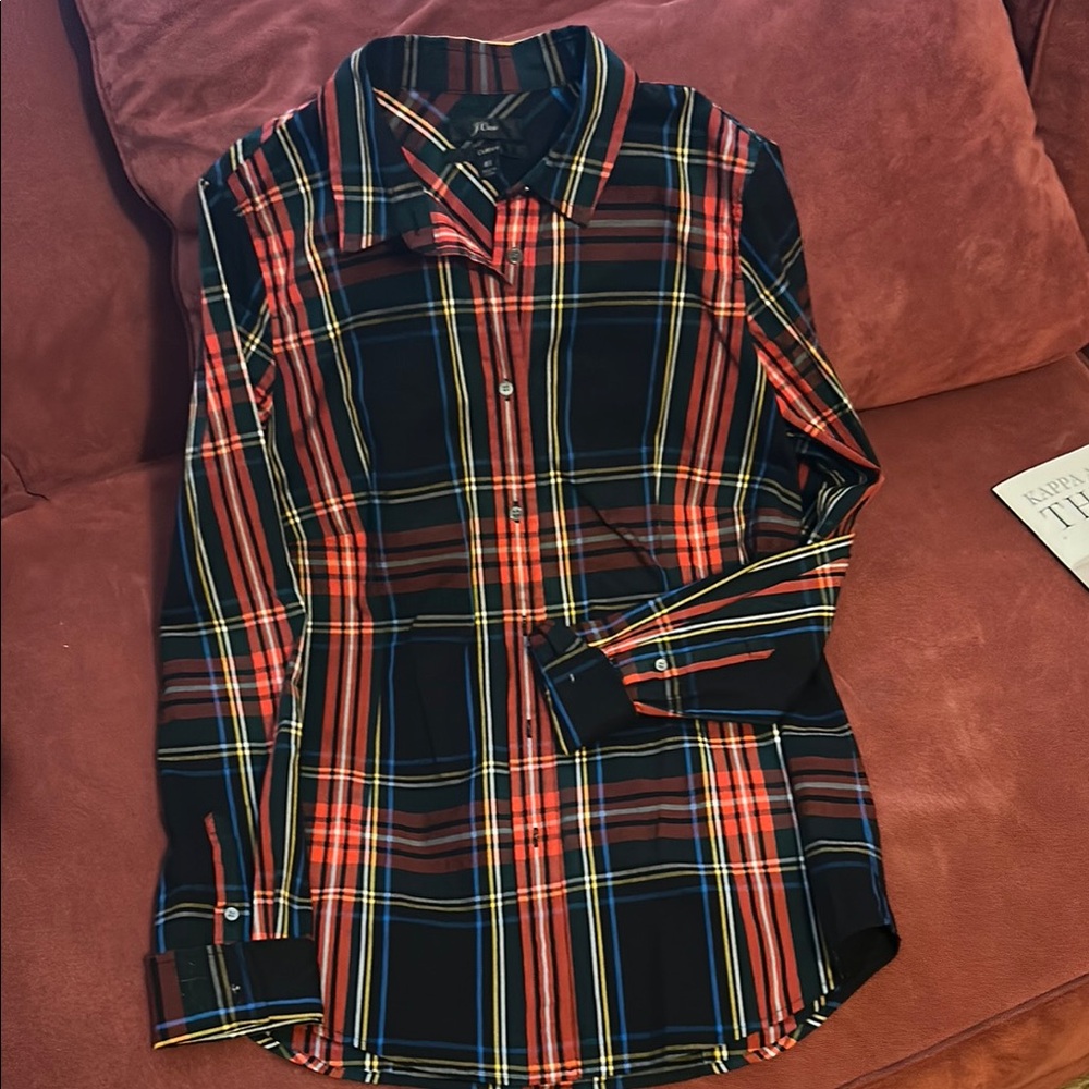Great for the Holidays! J. Crew Multicolor Plaid Shirt